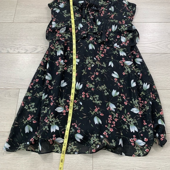 ANGELEYE Floral Black Ruffle Dress - Picture 10 of 10